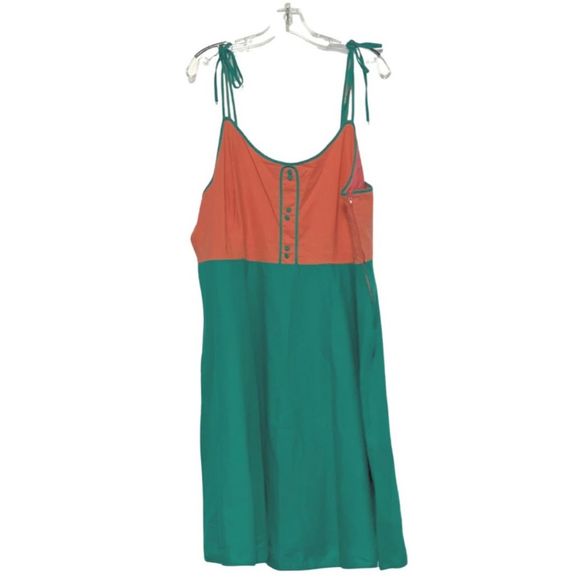 NWOT MODCLOTH | RARE Pink Green Full Swing Midi Skirt Dress fit flare 2X 20 22 - Picture 5 of 9